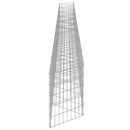 vidaXL horganyzott acél gabion fal 630 x 30 x 50 cm