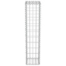 vidaXL horganyzott acél gabion fal fedéllel 20 x 20 x 100 cm