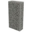 vidaXL horganyzott acél gabion fal fedéllel 50 x 20 x 100 cm