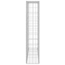 vidaXL horganyzott acél gabion fal felső zárással 80 x 20 x 100 cm