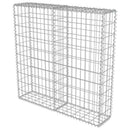 vidaXL horganyzott acél gabion fal felső zárással 100 x 20 x 100 cm