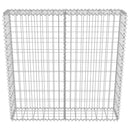 vidaXL horganyzott acél gabion fal felső zárással 100 x 20 x 100 cm