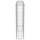 vidaXL horganyzott acél gabion fal felső zárással 100 x 20 x 100 cm