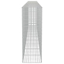 vidaXL horganyzott acél gabion fal fedéllel 600 x 50 x 150 cm