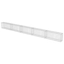 vidaXL horganyzott acél gabion fal fedéllel 600 x 30 x 50 cm