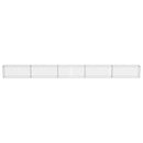 vidaXL horganyzott acél gabion fal fedéllel 600 x 30 x 50 cm