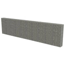 vidaXL horganyzott acél gabion fal fedéllel 600 x 30 x 150 cm