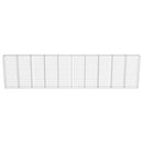 vidaXL horganyzott acél gabion fal fedéllel 600 x 30 x 150 cm