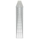 vidaXL horganyzott acél gabion fal fedéllel 600 x 30 x 150 cm