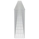 vidaXL horganyzott acél gabion fal fedéllel 900 x 50 x 150 cm