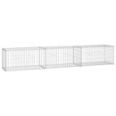 vidaXL horganyzott acél gabion fal fedéllel 300 x 50 x 50 cm
