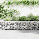 vidaXL horganyzott acél gabion fal fedéllel 300 x 50 x 50 cm