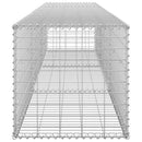 vidaXL horganyzott acél gabion fal fedéllel 300 x 50 x 50 cm