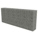 vidaXL horganyzott acél gabion fal fedéllel 300 x 50 x 150 cm