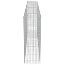 vidaXL horganyzott acél gabion fal fedéllel 300 x 50 x 150 cm