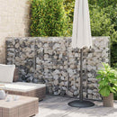 vidaXL horganyzott acél gabion fal fedéllel 300 x 50 x 150 cm