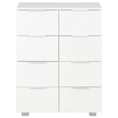 vidaXL magasfényű fehér szerelt fa tálalószekrény 60 x 35 x 80 cm