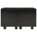 vidaXL magasfényű fekete szerelt fa dohányzóasztal 60 x 60 x 35 cm