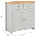vidaXL szürke komód 79 x 35 x 81 cm