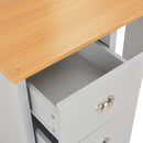 vidaXL szürke öltözőasztal tükörrel és ülőkével 104 x 45 x 131 cm