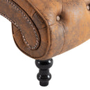 vidaXL barna művelúr dívány