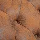 vidaXL barna művelúr dívány