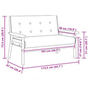vidaXL kétszemélyes fekete műbőr kanapé