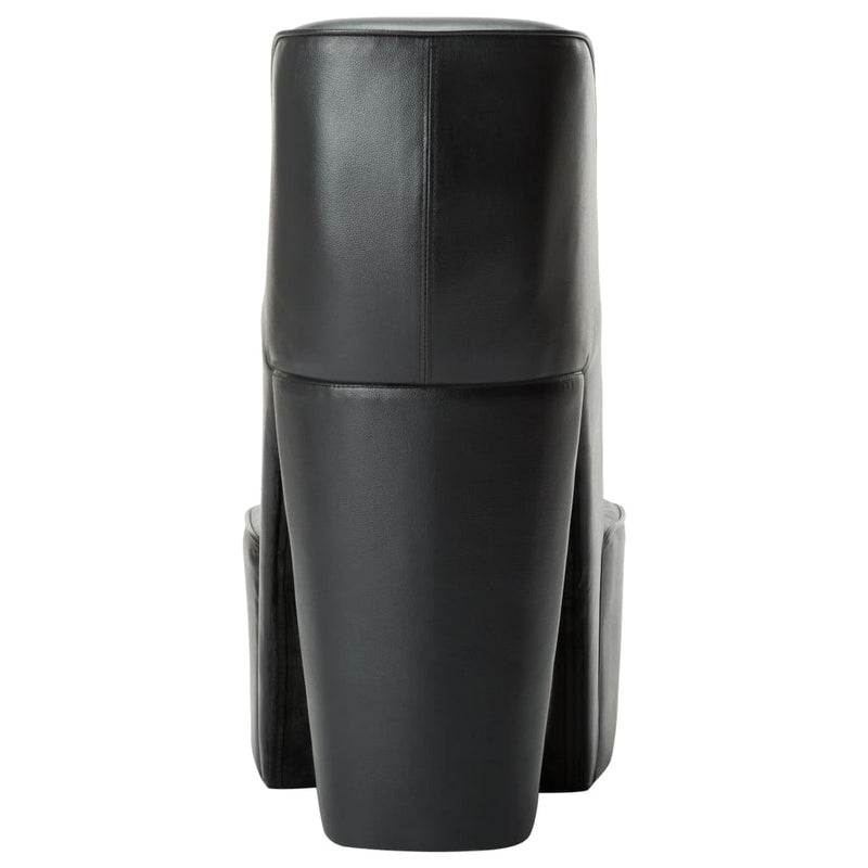 vidaXL fekete magas sarkú cipő formájú műbőr szék