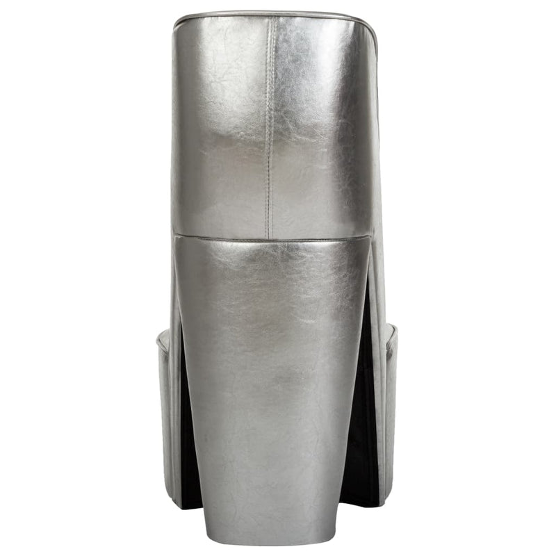 vidaXL ezüstszínű magas sarkú cipő formájú műbőr szék