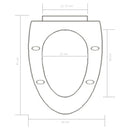 vidaXL fekete gyorsan szerelhető WC-ülőke lassan csukódó fedéllel