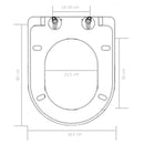 vidaXL fekete gyorsan szerelhető WC-ülőke lassan csukódó fedéllel