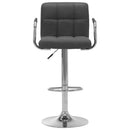 vidaXL sötétszürke szövet bárszék