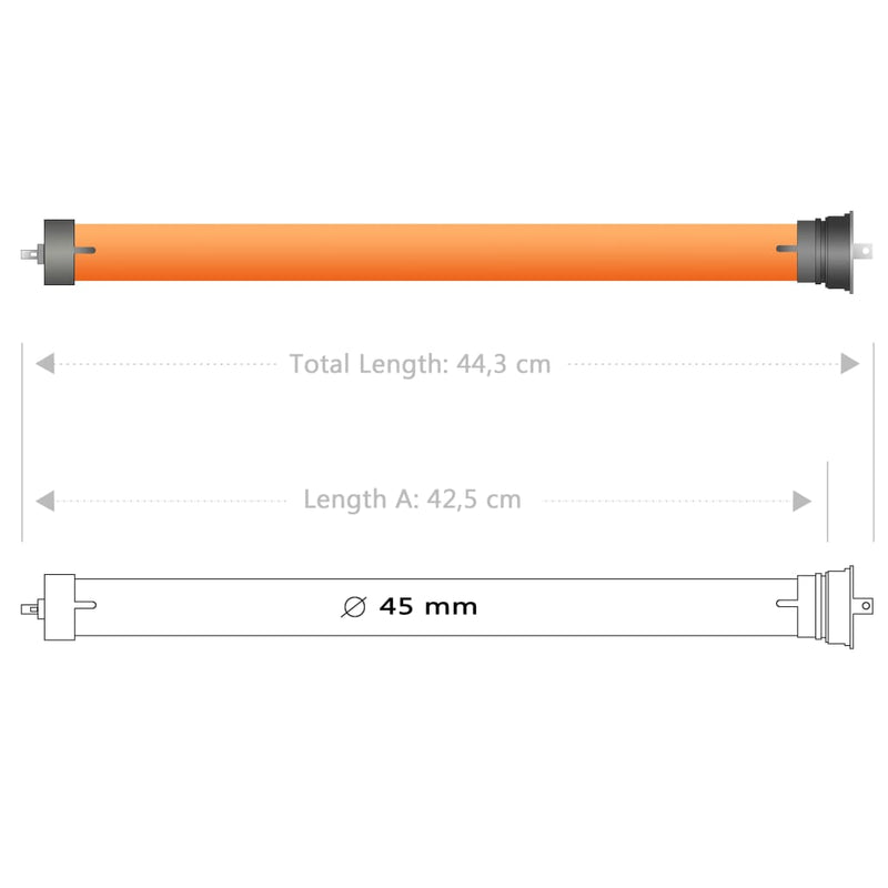 vidaXL csőmotor 20 Nm