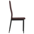 vidaXL 7 darabos barna étkezőszett