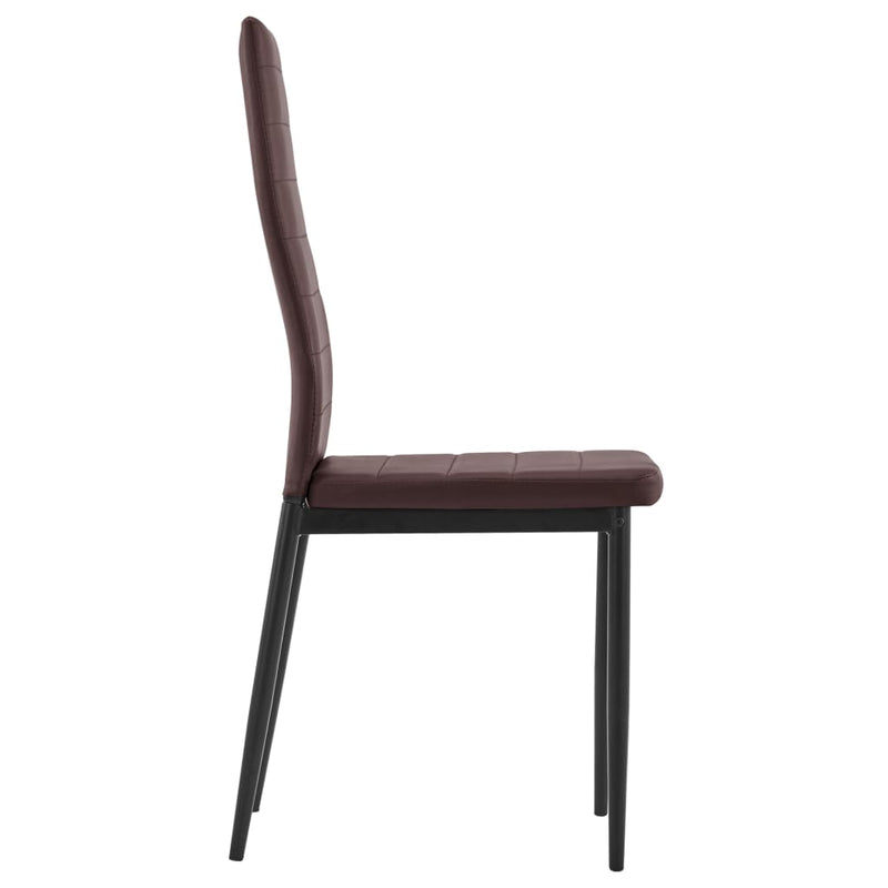 vidaXL 7 darabos barna étkezőszett