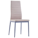 vidaXL 7 darabos cappuccino színű étkezőszett