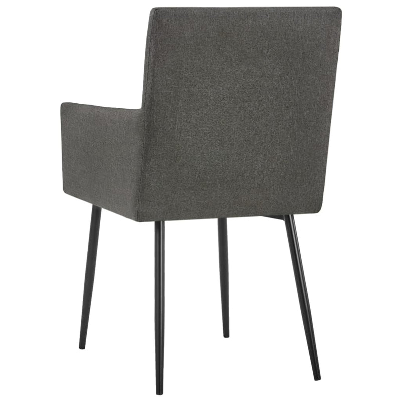 vidaXL étkezőszékek karfával 2 db Taupe szövet