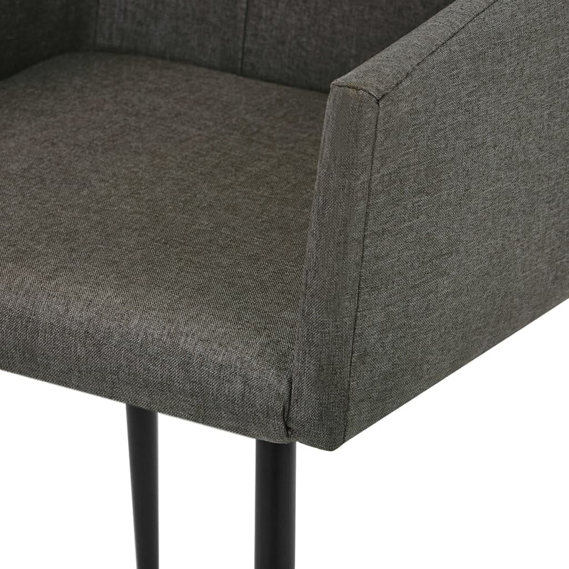 vidaXL étkezőszékek karfával 2 db Taupe szövet