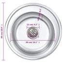 vidaXL rozsdamentes acél mosogatótálca szűrővel és bűzelzáróval