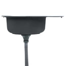 vidaXL rozsdamentes acél ovális mosogatótálca szűrővel és bűzelzáróval