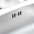 vidaXL kétmedencés rozsdamentes acél mosogató szűrővel és szifonnal