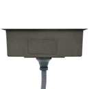 vidaXL fekete kézzel készített rozsdamentes acél konyhai mosogató