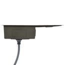 vidaXL fekete kézzel készített rozsdamentes acél konyhai mosogató