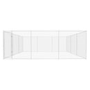 vidaXL kültéri horganyzott acél kutyakennel 570x570x185 cm