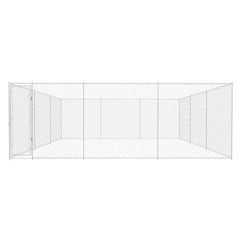 vidaXL kültéri horganyzott acél kutyakennel 570x570x185 cm