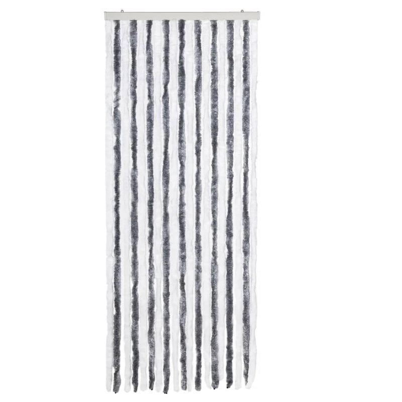 vidaXL szürke és fehér zsenília rovarfüggöny 56 x 185 cm