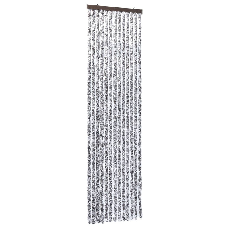 vidaXL barna és bézs zsenília rovarfüggöny 56 x 185 cm