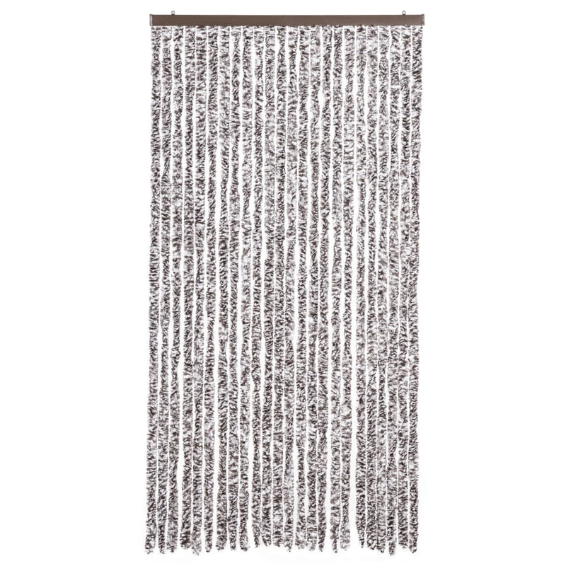 vidaXL barna és bézs zsenília rovarfüggöny 100 x 220 cm