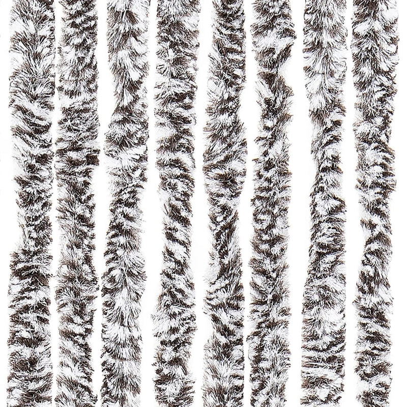 vidaXL barna és bézs zsenília rovarfüggöny 100 x 220 cm