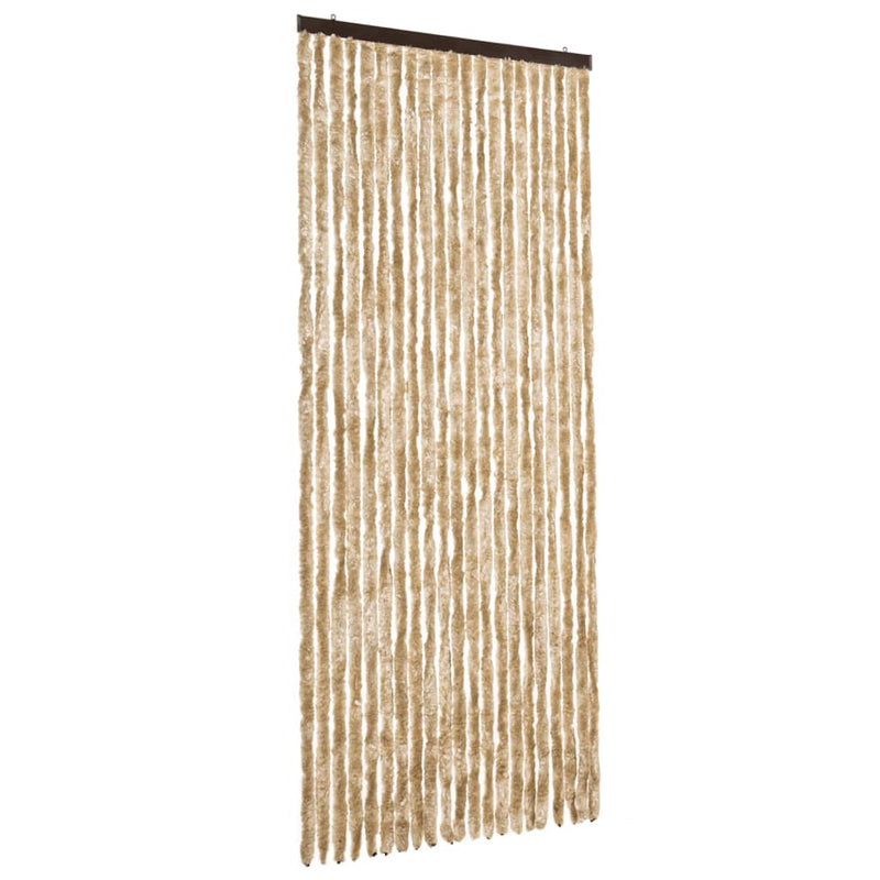 vidaXL bézs zsenília rovarfüggöny 90 x 220 cm